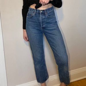 Agolde straight cropped jeans